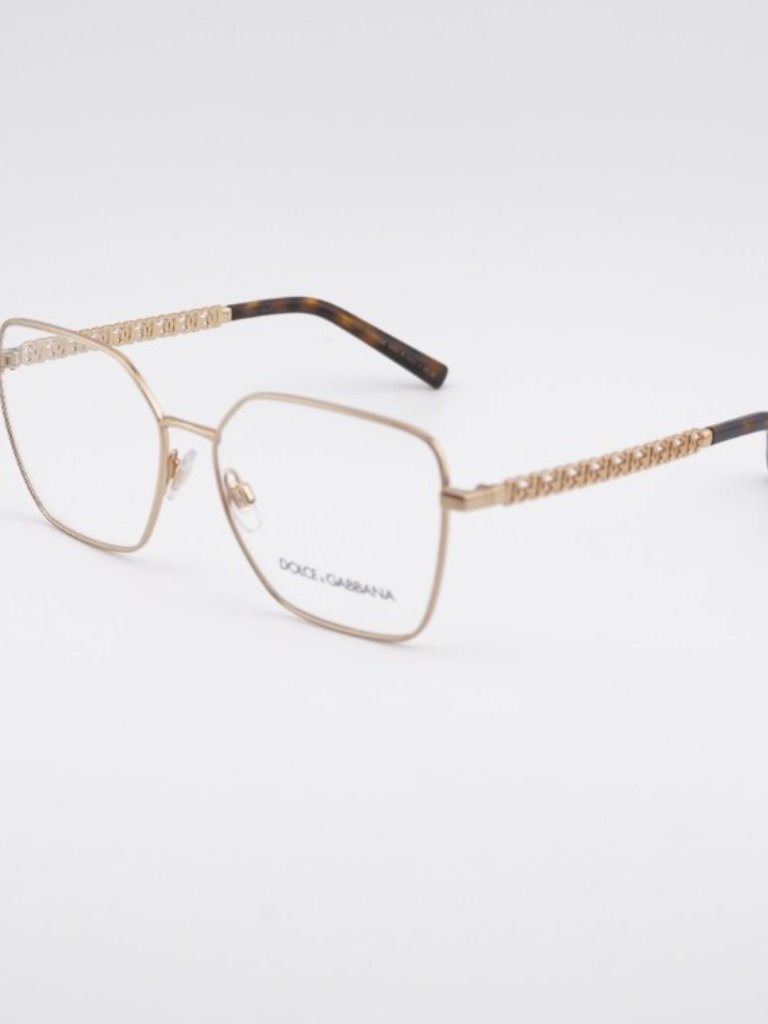 Dolce & Gabbana Dg1351 02 Eyeglasses Gold 56mm Square Frame